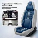 [ESPECIAL DE NATAL] Kit Capas de Bancos + Kit Tapetes de Luxo  | Completo para Bancos Dianteiros e Traseiros Sob Medida