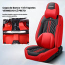 [ESPECIAL DE NATAL] Kit Capas de Bancos + Kit Tapetes de Luxo  | Completo para Bancos Dianteiros e Traseiros Sob Medida
