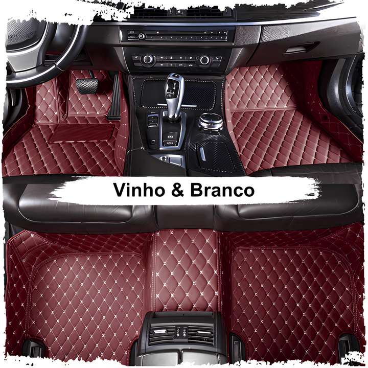 [PROMOÇÃO] Kit de Tapetes Automotivos Sob Medida Couro Sintético - Dianteiro e Traseiro