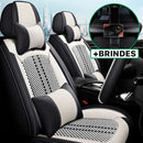 [OFERTA DE NATAL] Kit Completo Capas de Banco de Couro Sintético Dianteiro e Traseiro Sob Medida + Brinde Natalino