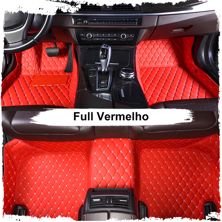 [PROMOÇÃO] Kit de Tapetes Automotivos Sob Medida Couro Sintético - Dianteiro e Traseiro
